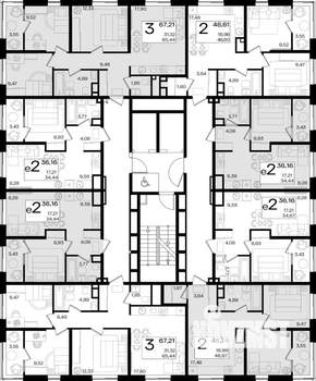 2-к квартира, вторичка, 36м2, 11/16 этаж