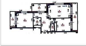 2-к квартира, вторичка, 65м2, 13/15 этаж
