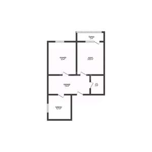 2-к квартира, вторичка, 53м2, 9/10 этаж