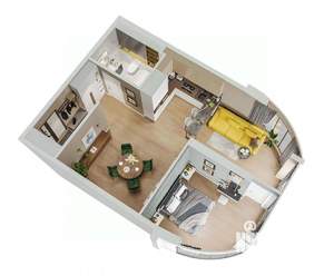 1-к квартира, вторичка, 52м2, 19/23 этаж
