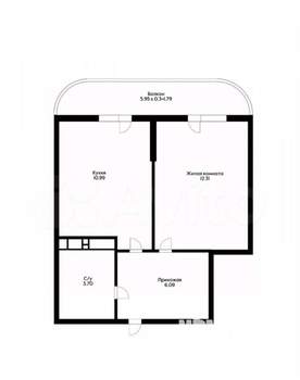 1-к квартира, вторичка, 33м2, 4/24 этаж