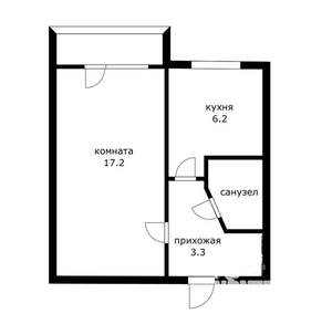 1-к квартира, вторичка, 31м2, 5/5 этаж