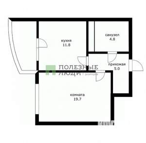 1-к квартира, вторичка, 41м2, 18/19 этаж