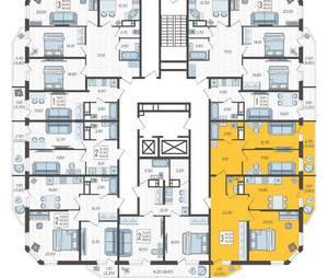 3-к квартира, строящийся дом, 103м2, 14/16 этаж