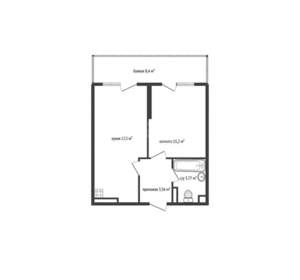 1-к квартира, вторичка, 35м2, 10/16 этаж