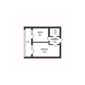 1-к квартира, вторичка, 30м2, 3/9 этаж