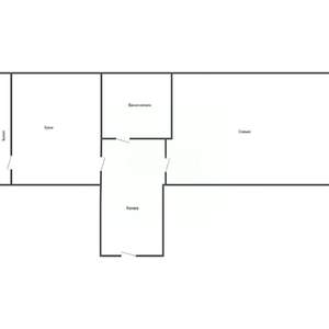 1-к квартира, вторичка, 40м2, 1/4 этаж