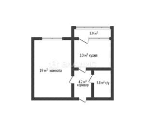 1-к квартира, вторичка, 37м2, 15/16 этаж