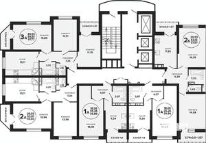 2-к квартира, вторичка, 58м2, 14/24 этаж