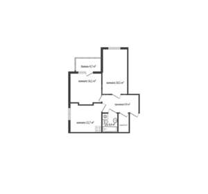 2-к квартира, вторичка, 64м2, 3/20 этаж