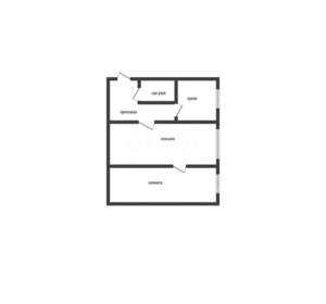 2-к квартира, вторичка, 45м2, 1/5 этаж