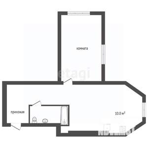 1-к квартира, вторичка, 52м2, 8/8 этаж