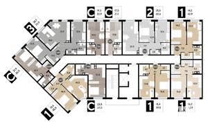 2-к квартира, вторичка, 61м2, 7/16 этаж