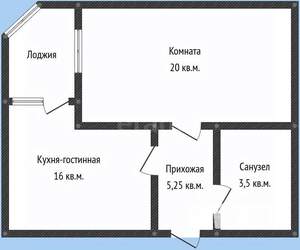 1-к квартира, вторичка, 40м2, 10/24 этаж