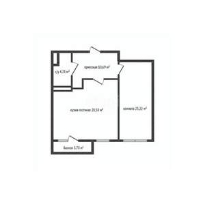 2-к квартира, вторичка, 65м2, 15/18 этаж