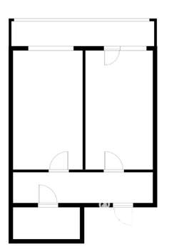 1-к квартира, вторичка, 35м2, 5/5 этаж