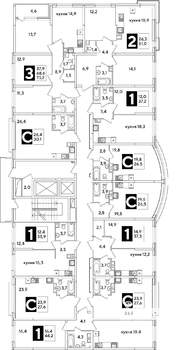 1-к квартира, вторичка, 37м2, 5/16 этаж