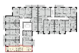 1-к квартира, строящийся дом, 42м2, 2/3 этаж