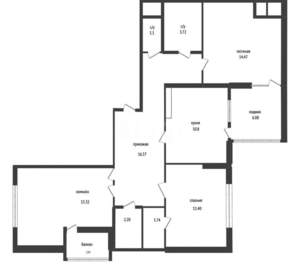 3-к квартира, вторичка, 78м2, 10/17 этаж