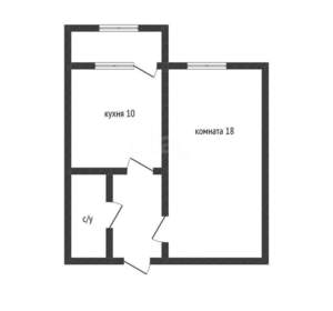 1-к квартира, вторичка, 36м2, 6/16 этаж