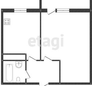 1-к квартира, вторичка, 36м2, 7/16 этаж