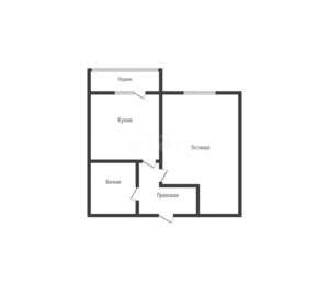 1-к квартира, вторичка, 39м2, 2/7 этаж