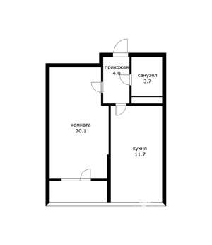 1-к квартира, вторичка, 47м2, 5/10 этаж