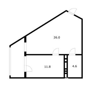 1-к квартира, вторичка, 42м2, 21/24 этаж