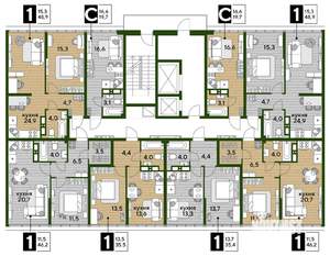 1-к квартира, вторичка, 49м2, 16/16 этаж