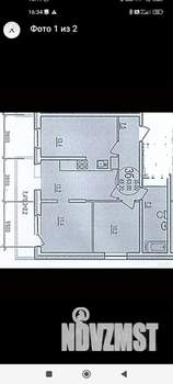 3-к квартира, вторичка, 67м2, 4/19 этаж