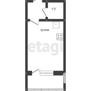 Студия квартира, вторичка, 21м2, 5/16 этаж