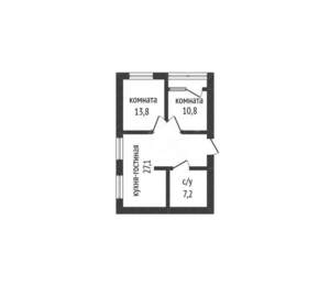 3-к квартира, вторичка, 62м2, 3/5 этаж