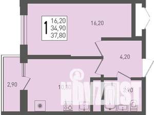 1-к квартира, вторичка, 38м2, 15/24 этаж