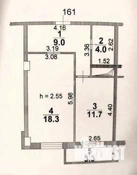 1-к квартира, вторичка, 43м2, 15/17 этаж