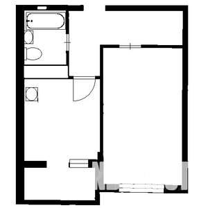 1-к квартира, вторичка, 42м2, 5/19 этаж