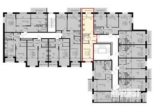 1-к квартира, строящийся дом, 43м2, 3/3 этаж