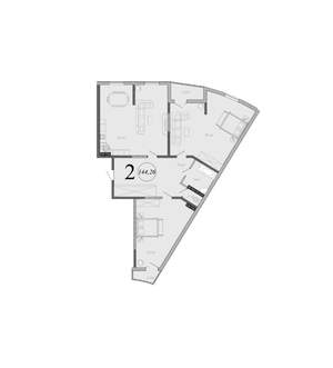 4-к квартира, вторичка, 144м2, 3/16 этаж