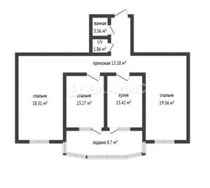 3-к квартира, вторичка, 83м2, 22/24 этаж