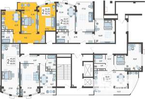 2-к квартира, вторичка, 57м2, 12/21 этаж