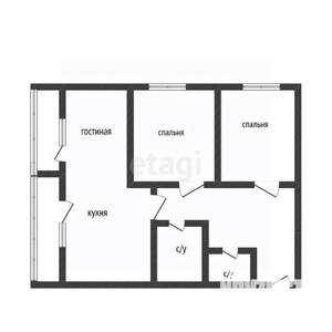 2-к квартира, вторичка, 65м2, 8/16 этаж