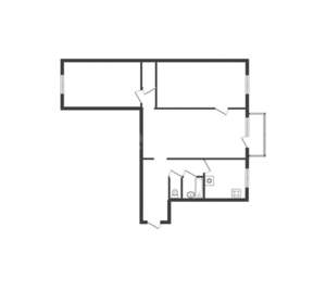 3-к квартира, вторичка, 54м2, 3/5 этаж