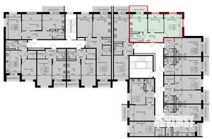 2-к квартира, строящийся дом, 58м2, 3/3 этаж