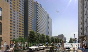 1-к квартира, строящийся дом, 37м2, 18/22 этаж