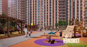 1-к квартира, строящийся дом, 51м2, 4/16 этаж