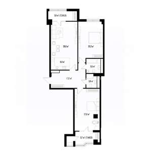 3-к квартира, вторичка, 90м2, 5/15 этаж