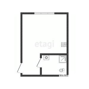 Студия квартира, вторичка, 30м2, 6/10 этаж