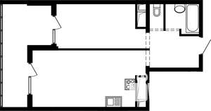 1-к квартира, вторичка, 41м2, 21/25 этаж