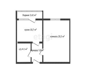 1-к квартира, вторичка, 39м2, 11/16 этаж