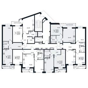 2-к квартира, вторичка, 72м2, 9/12 этаж