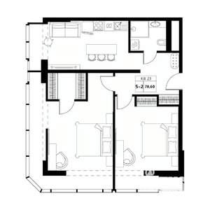 3-к квартира, строящийся дом, 79м2, 11/19 этаж